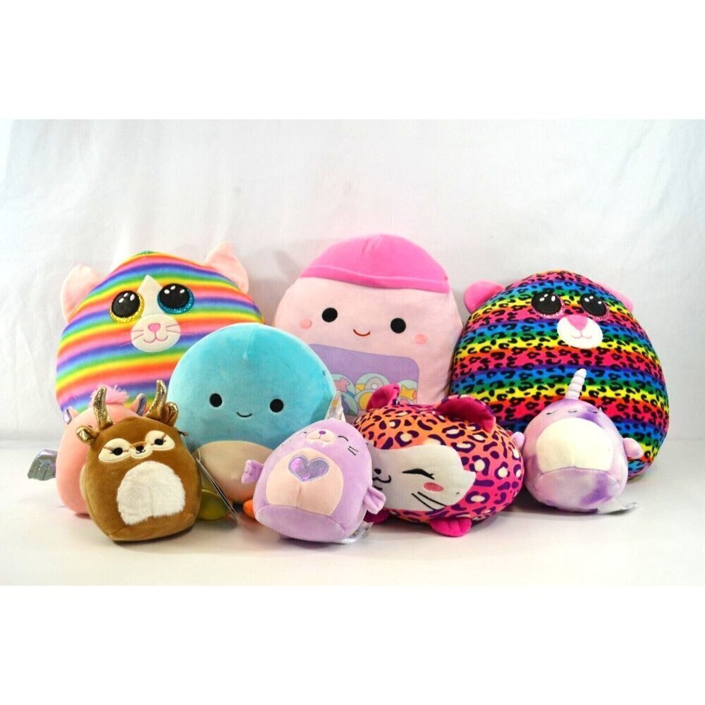 Squishmallow Squish a Boo Lot Dotty Kieli Heather Nabila Maline Pikmi Kellytoy